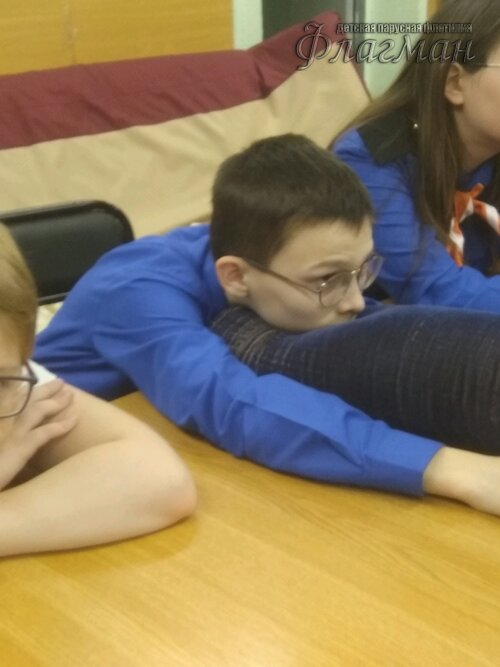 Занятиях в детском клубе «Флагман»